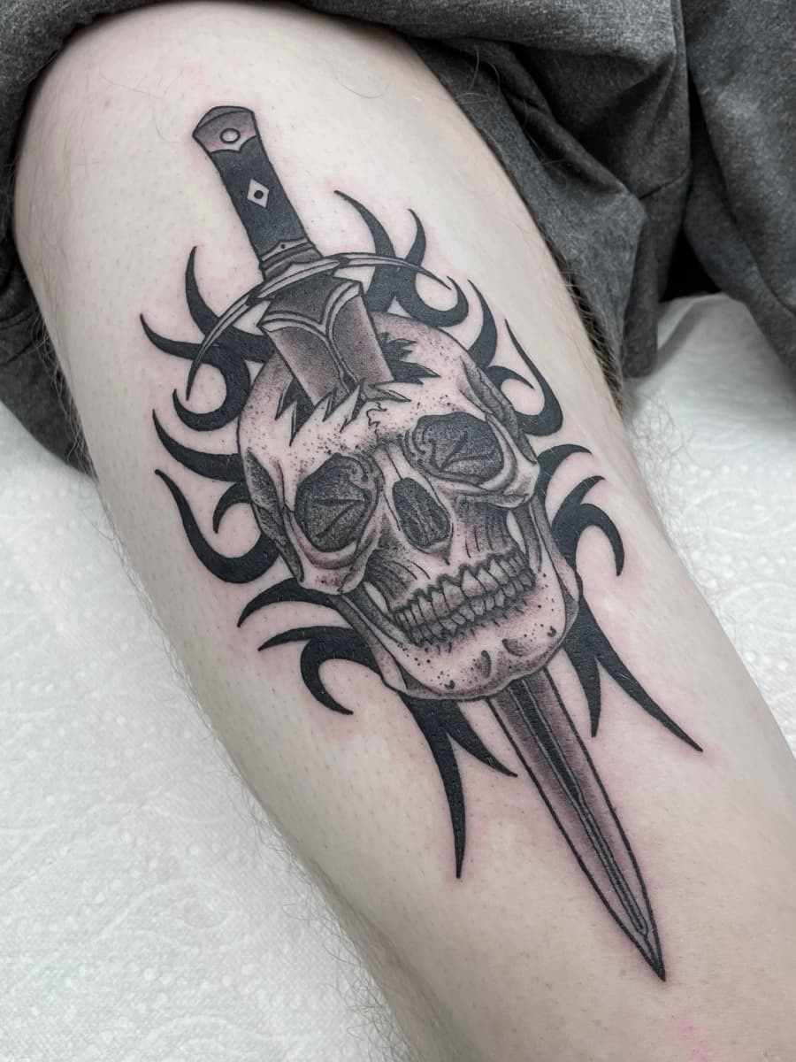 Traditional American design by Blane at Historic Tattoo Portland OR