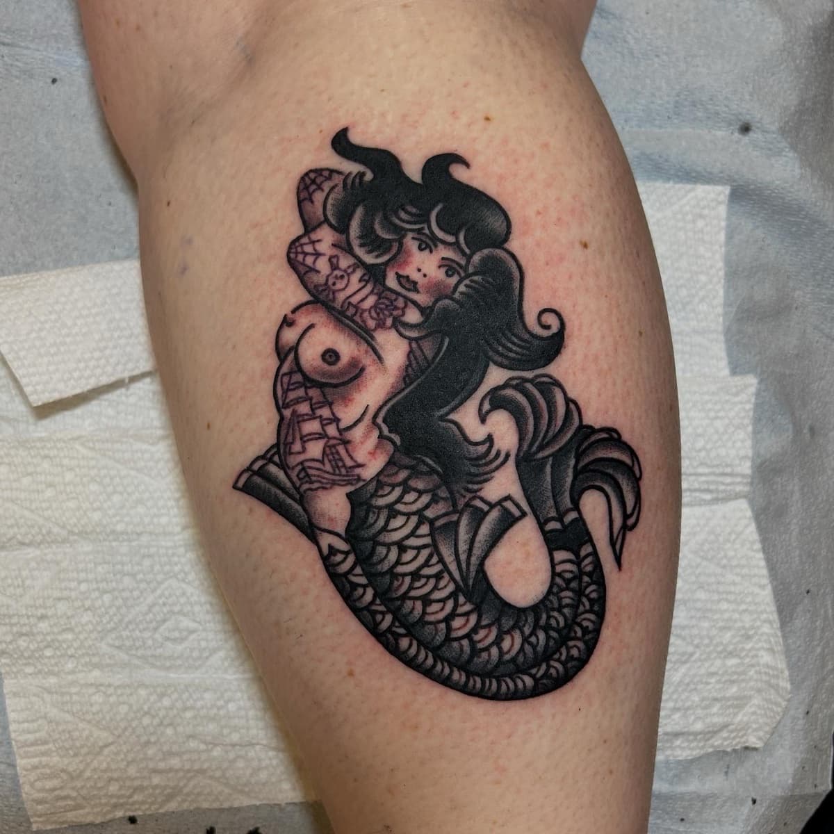 Traditional American design by Brad Delay at Historic Tattoo Portland OR