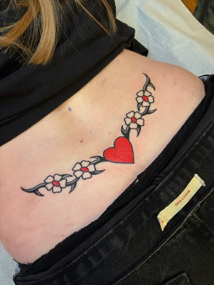 Traditional tattoo by Mishka at Historic Tattoo Portland